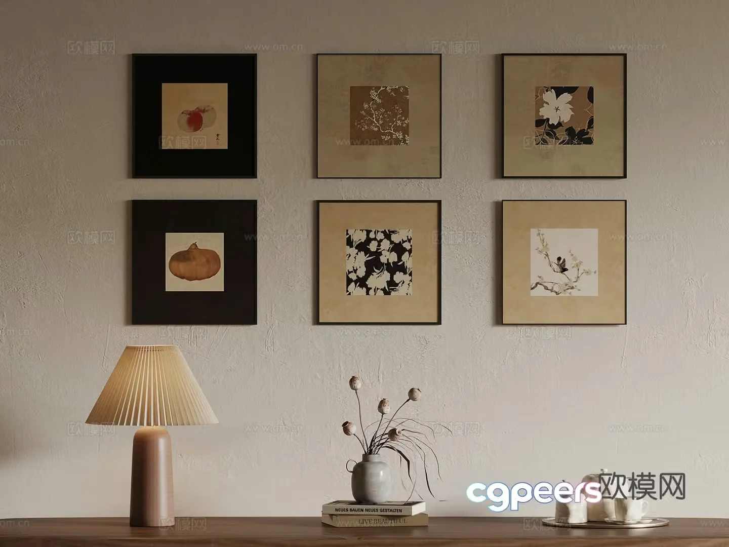 3D model of medieval style hanging painting