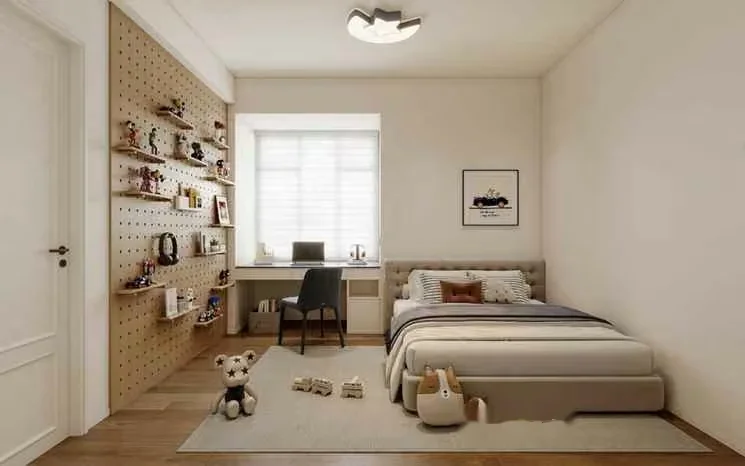 Modern Light Bedroom 3D Model – 1405 – CORONA Render
