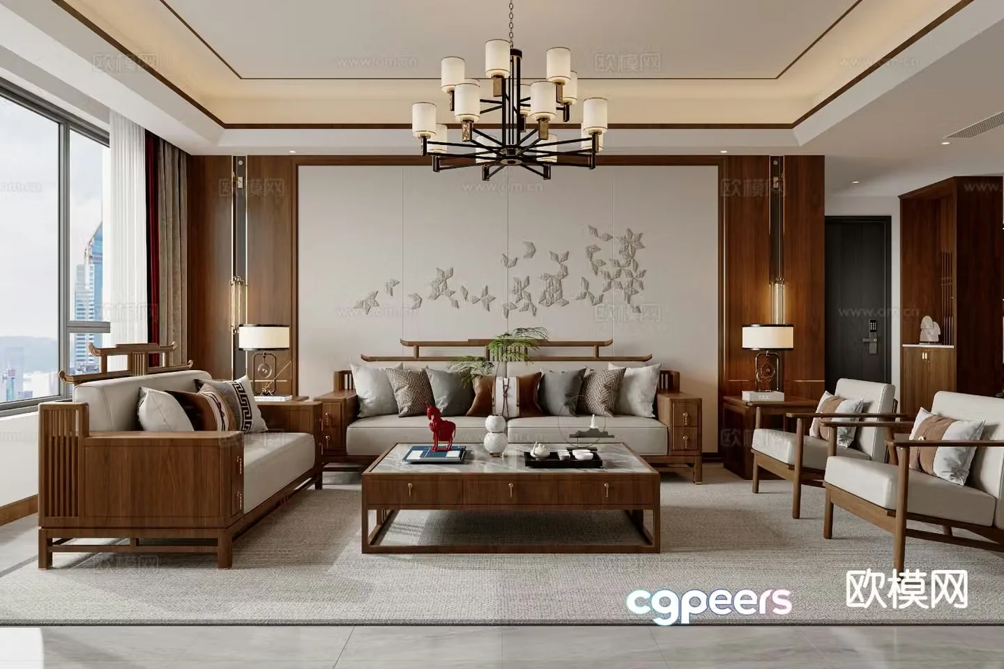 New Chinese restaurant 3D model