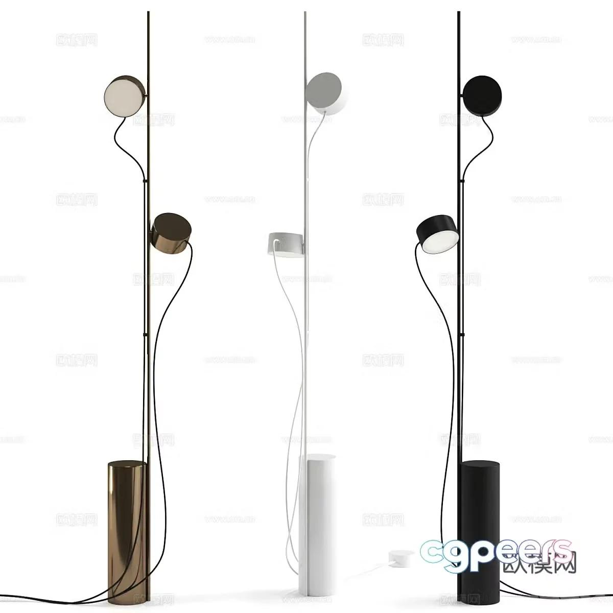 Modern floor lamp 3d model