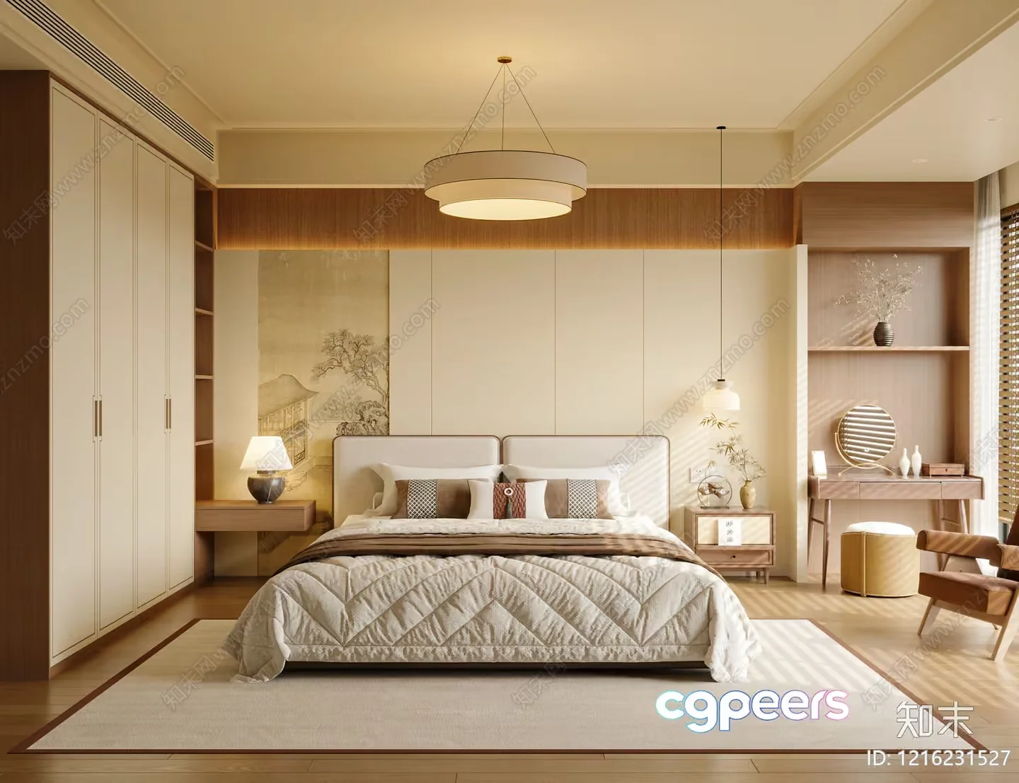Modern Bedroom 3D Model – 18184 – VRAY Render