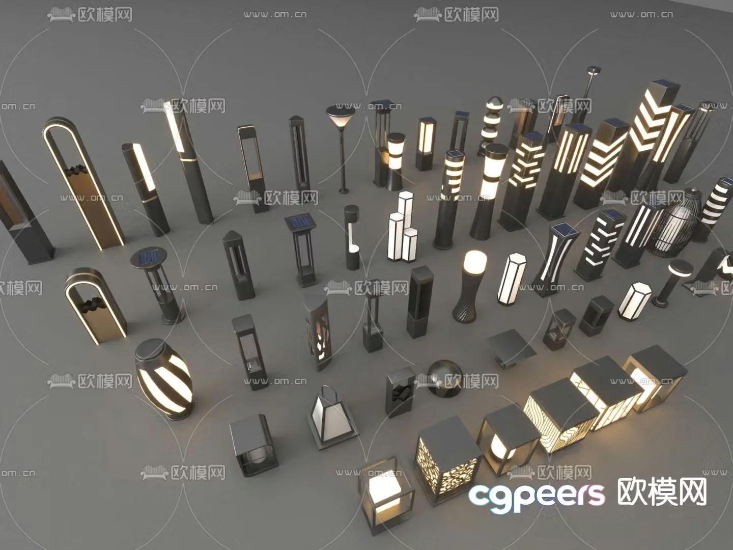 Outdoor lamp landscape lamp column lamp lawn lamp 3d model