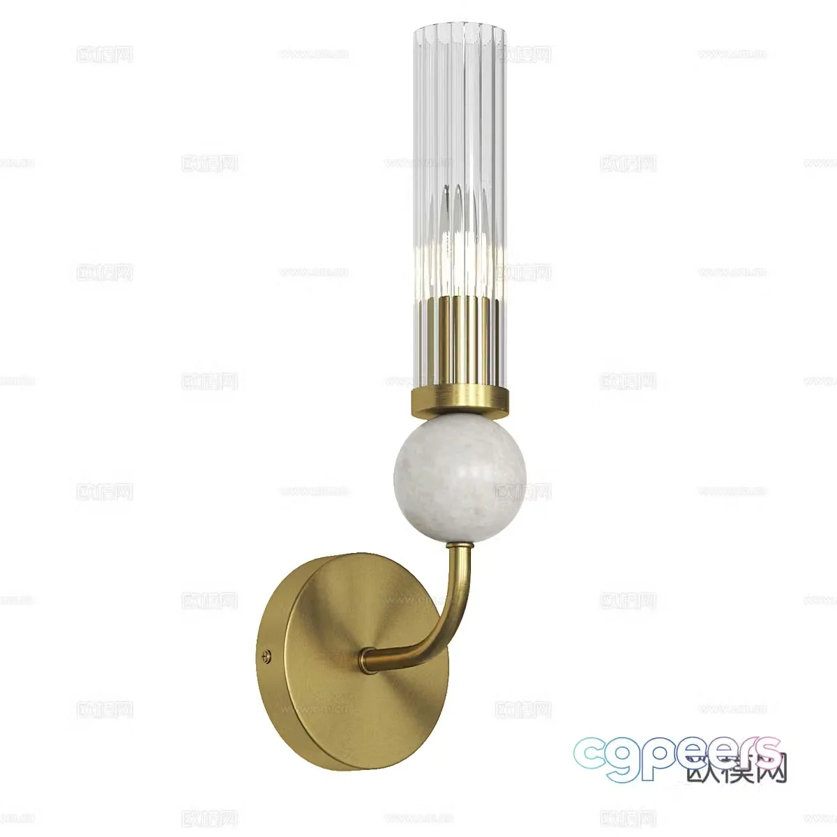 Modern simple and light luxury wall lamp wall lamp simple wall lamp restaurant wall lamp 3d model