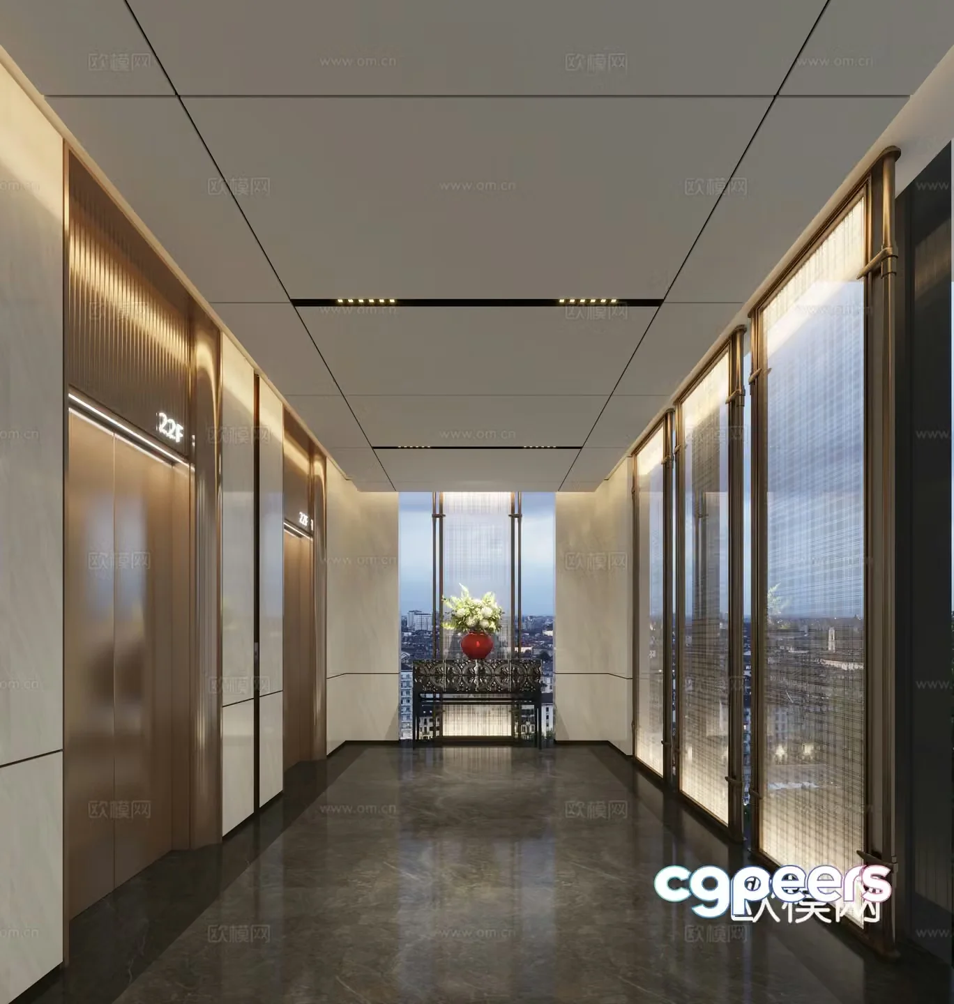 Modern hotel elevator hall Hotel elevator club elevator hall Club elevator hall Club elevator elevator elevator elevator elevator 3D model