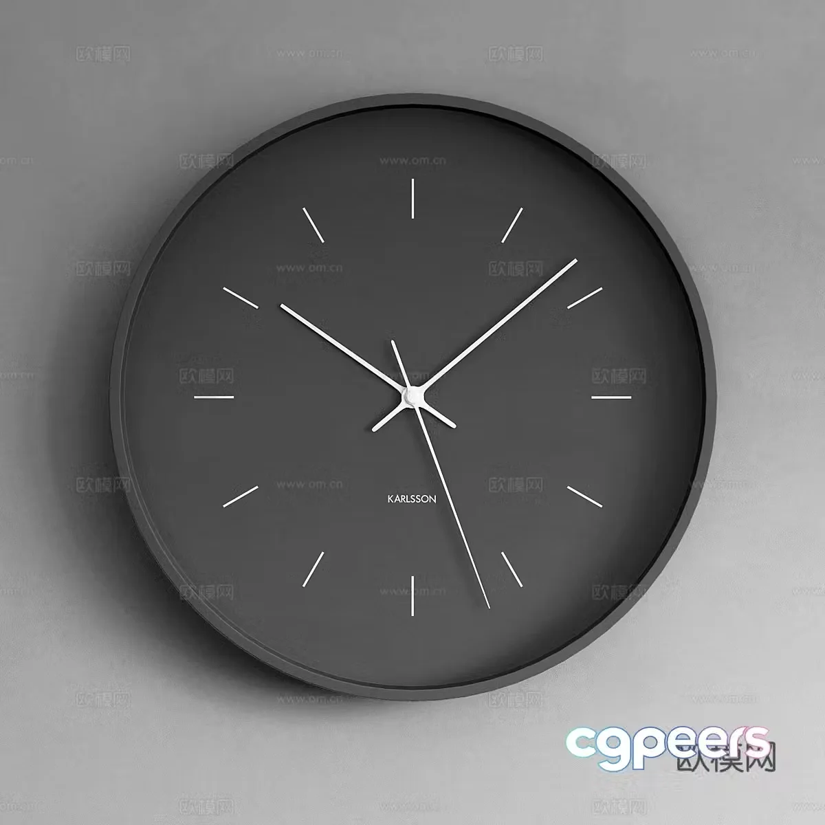 Modern clock wall clock pendant clock clock clock 3d model