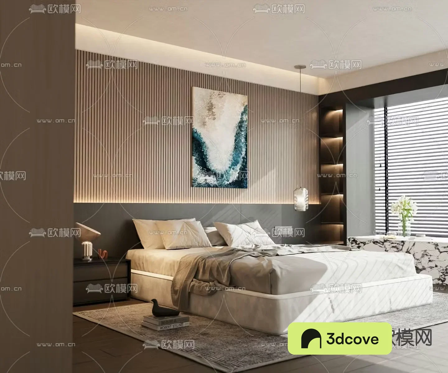 Modern double bed