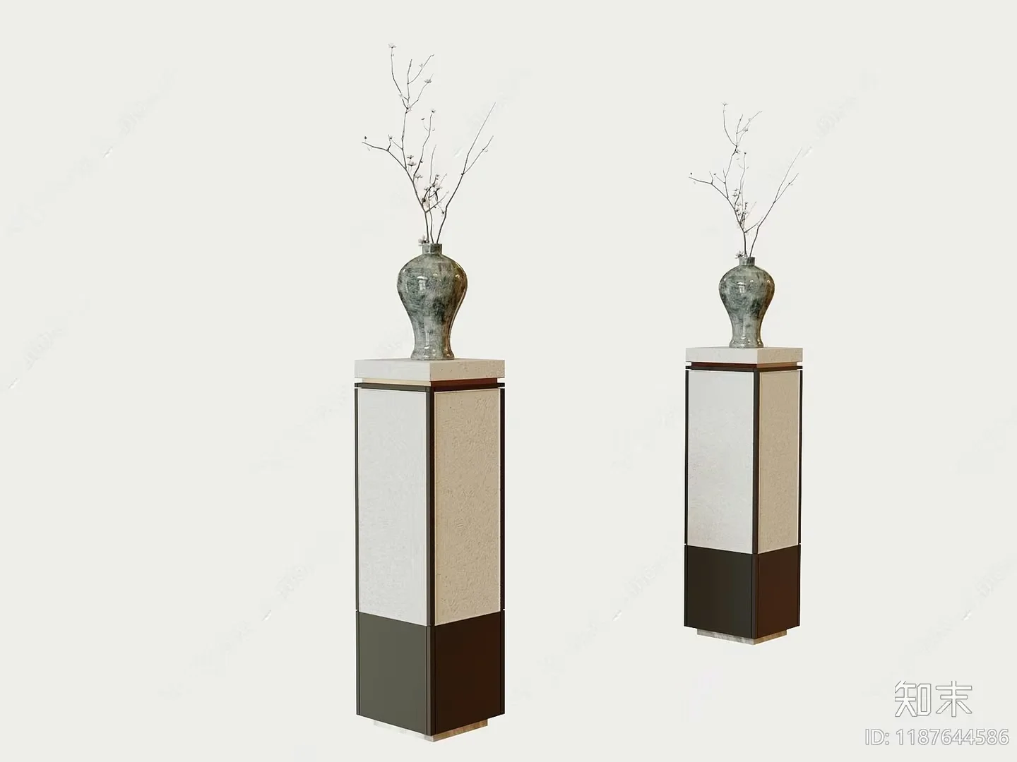Modern Minimalist Vases 3D Model – 9228 – VRAY Render