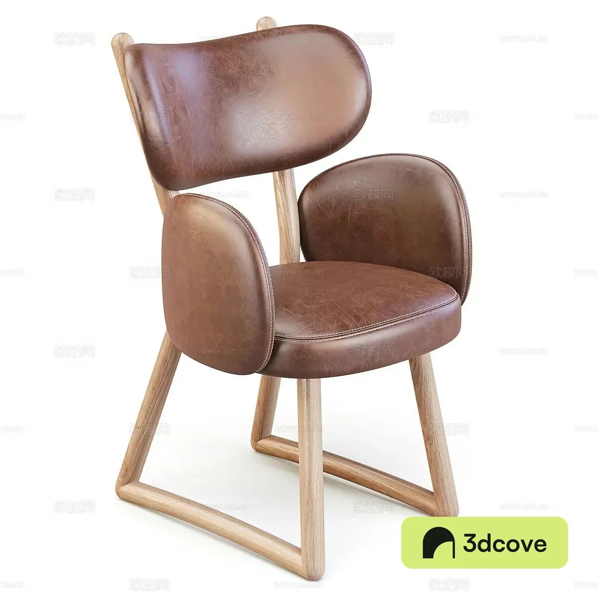 Modern Pierre Leather Chair