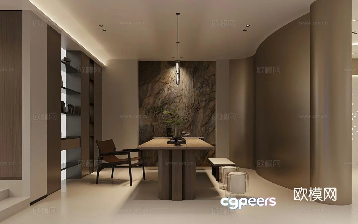 Company reception area Company tea room 3D model