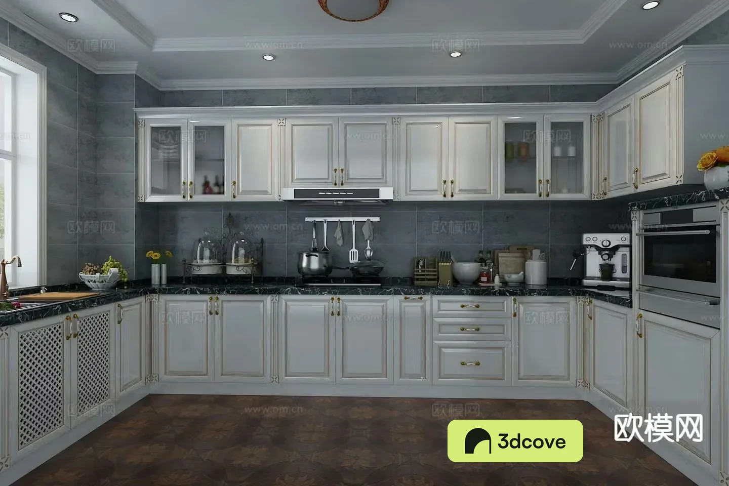 European classical kitchen