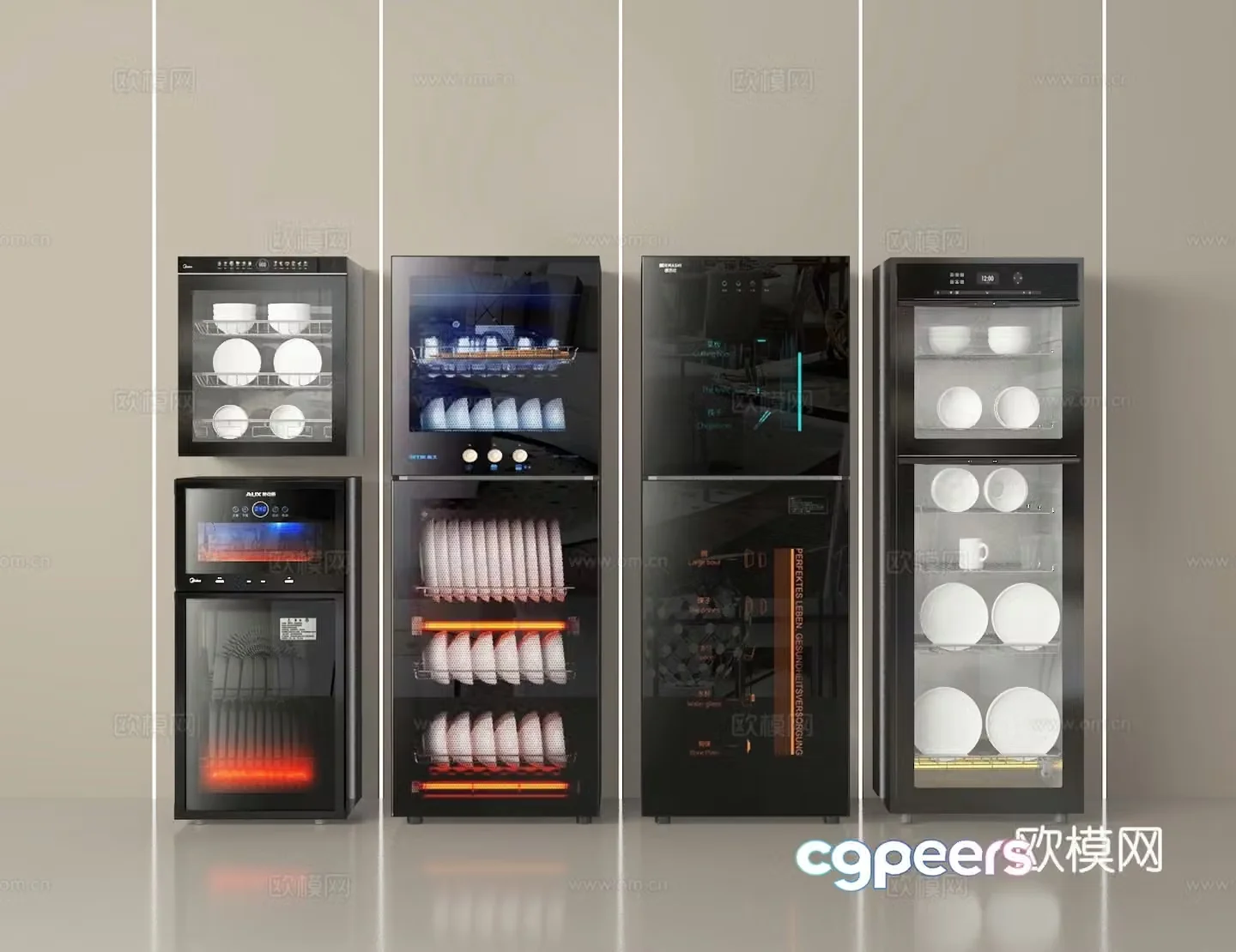 Cupboard disinfection cabinet 3d model