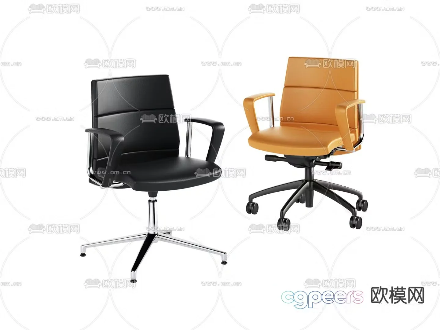 Office chair staff chair conference chair 3d model