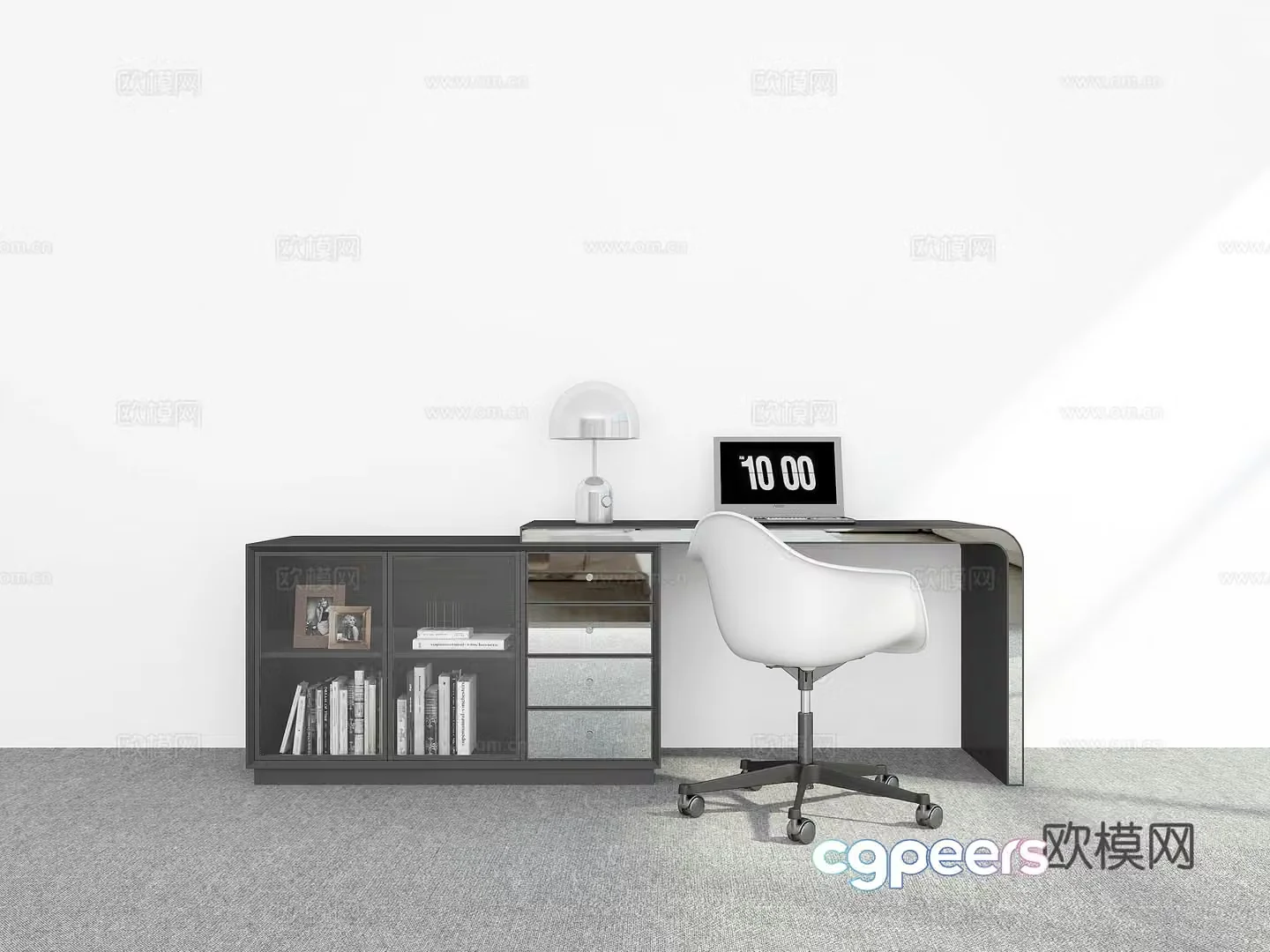 Modern desk 3d model