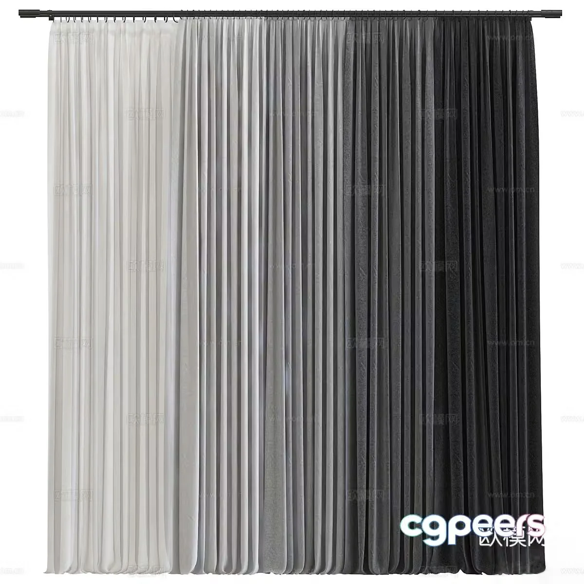 Curtain 3d model