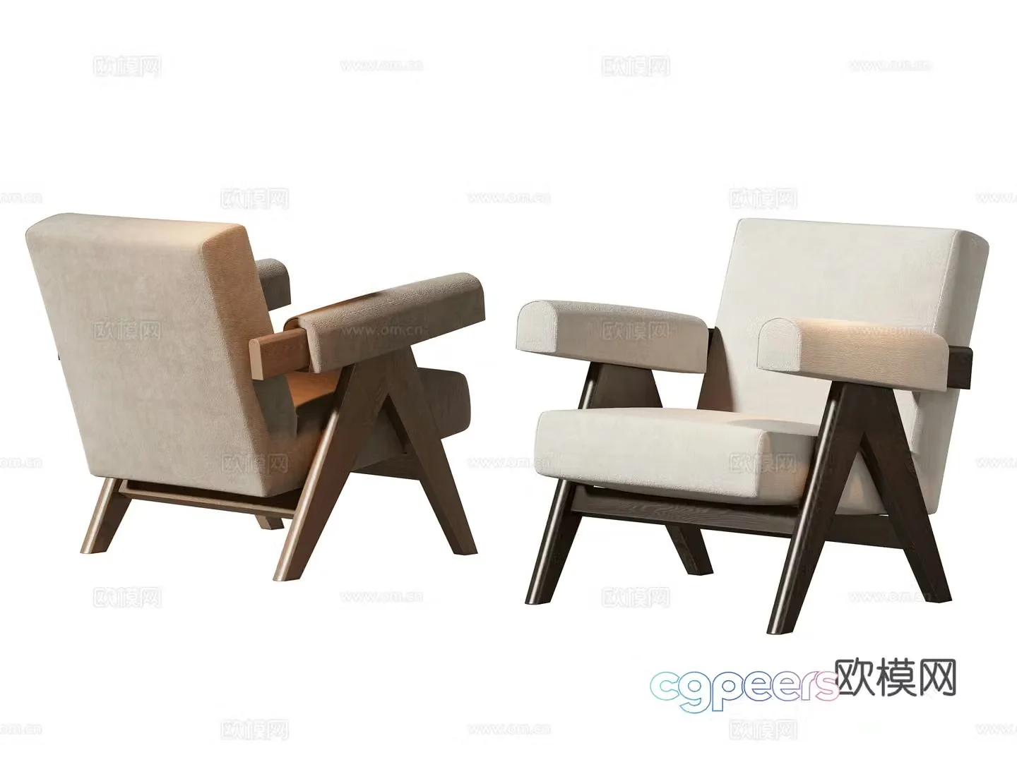 New Chinese casual chair 3D model