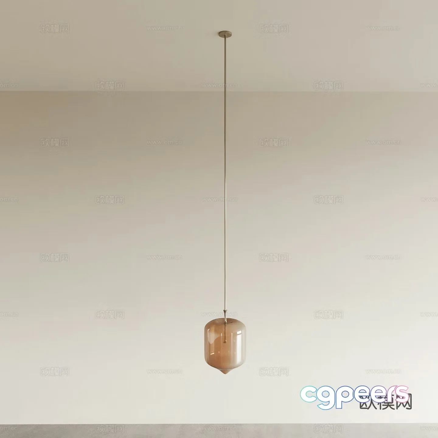 Bedside Chandelier Glass Chandelier 3D Model