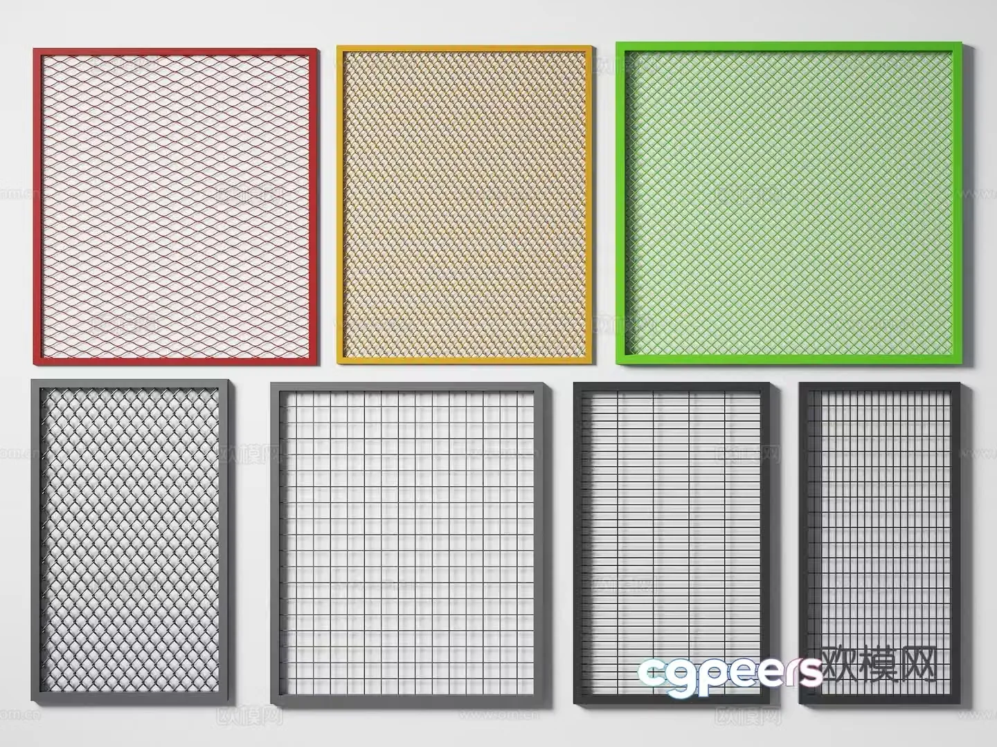 Modern barbed wire industrial wind barbed wire barbed wire guardrail barbed wire fence barbed wire railing 3D model