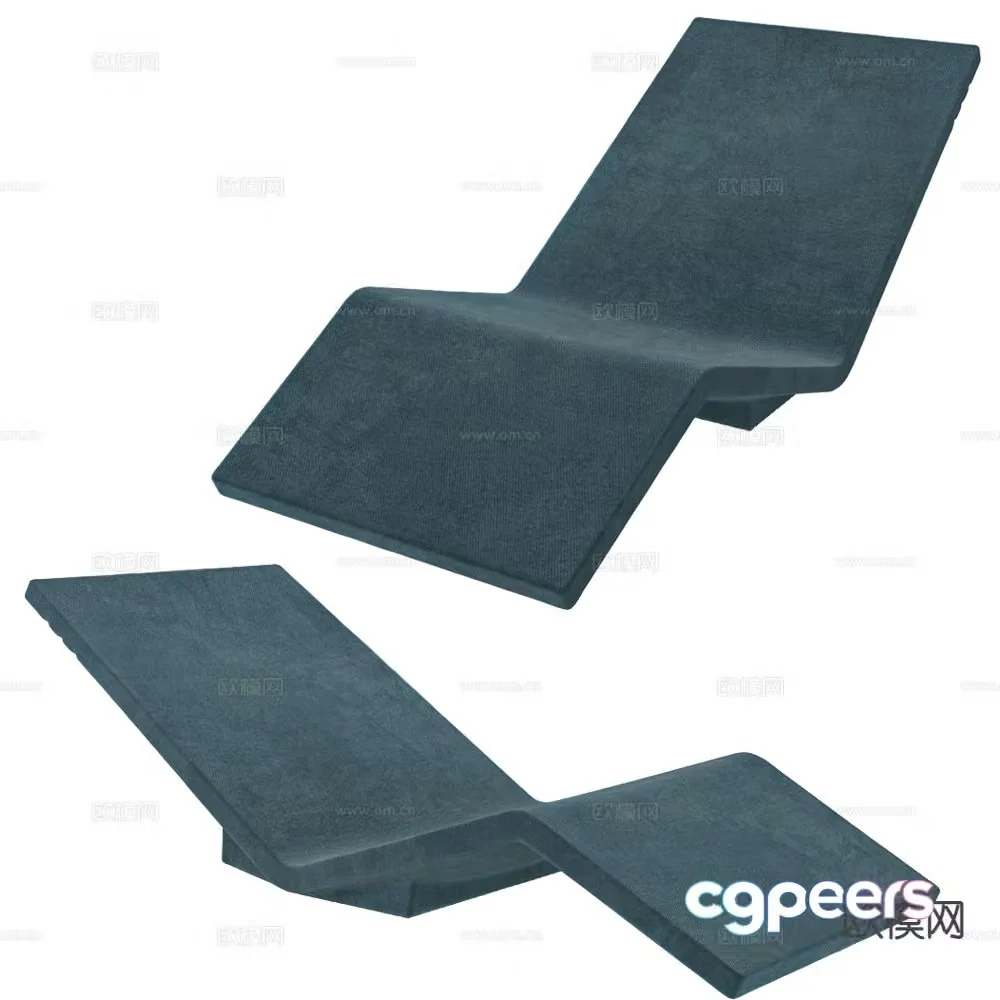 Serralunga outdoor lounge chair leisure lounge chair 3d model