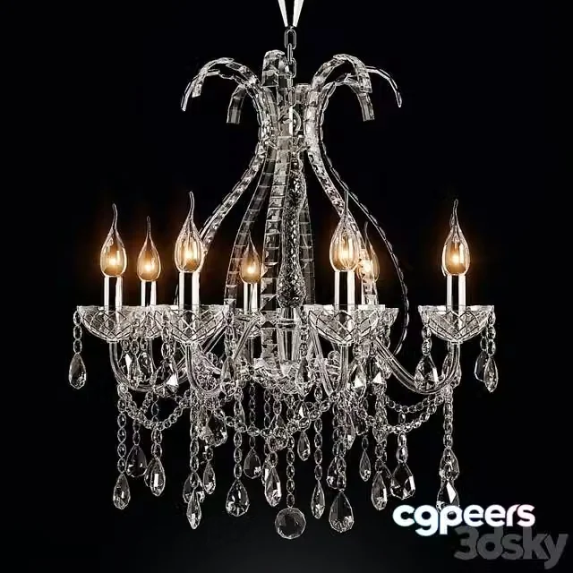 3ds Max Free – chandelier laudarte