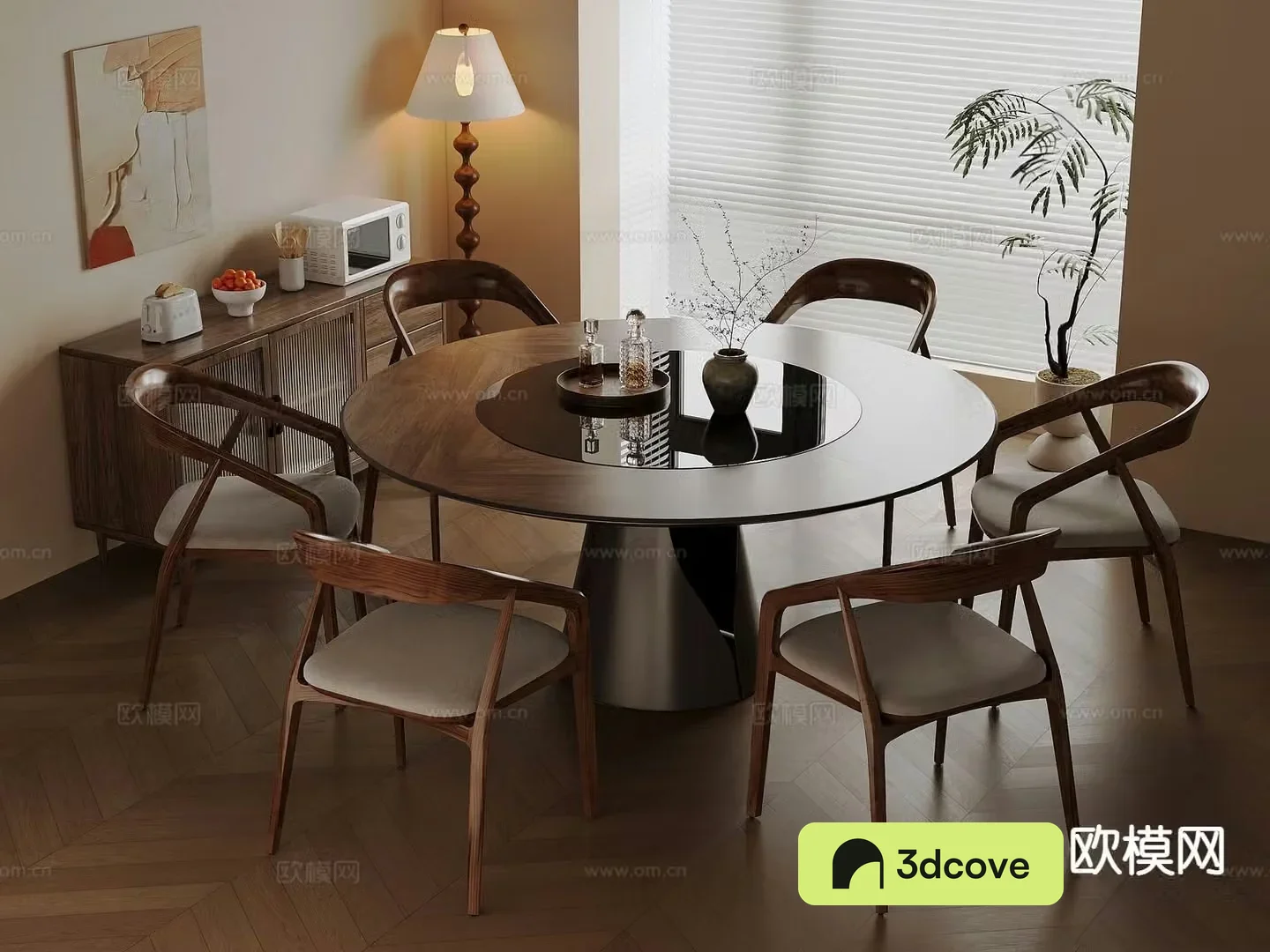 Medieval style dining table and chairs round dining table