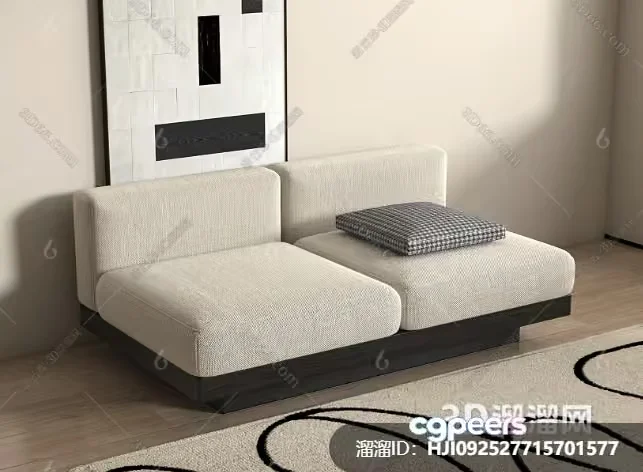 Modern Living Room 3D Model – 18090 – VRAY Render