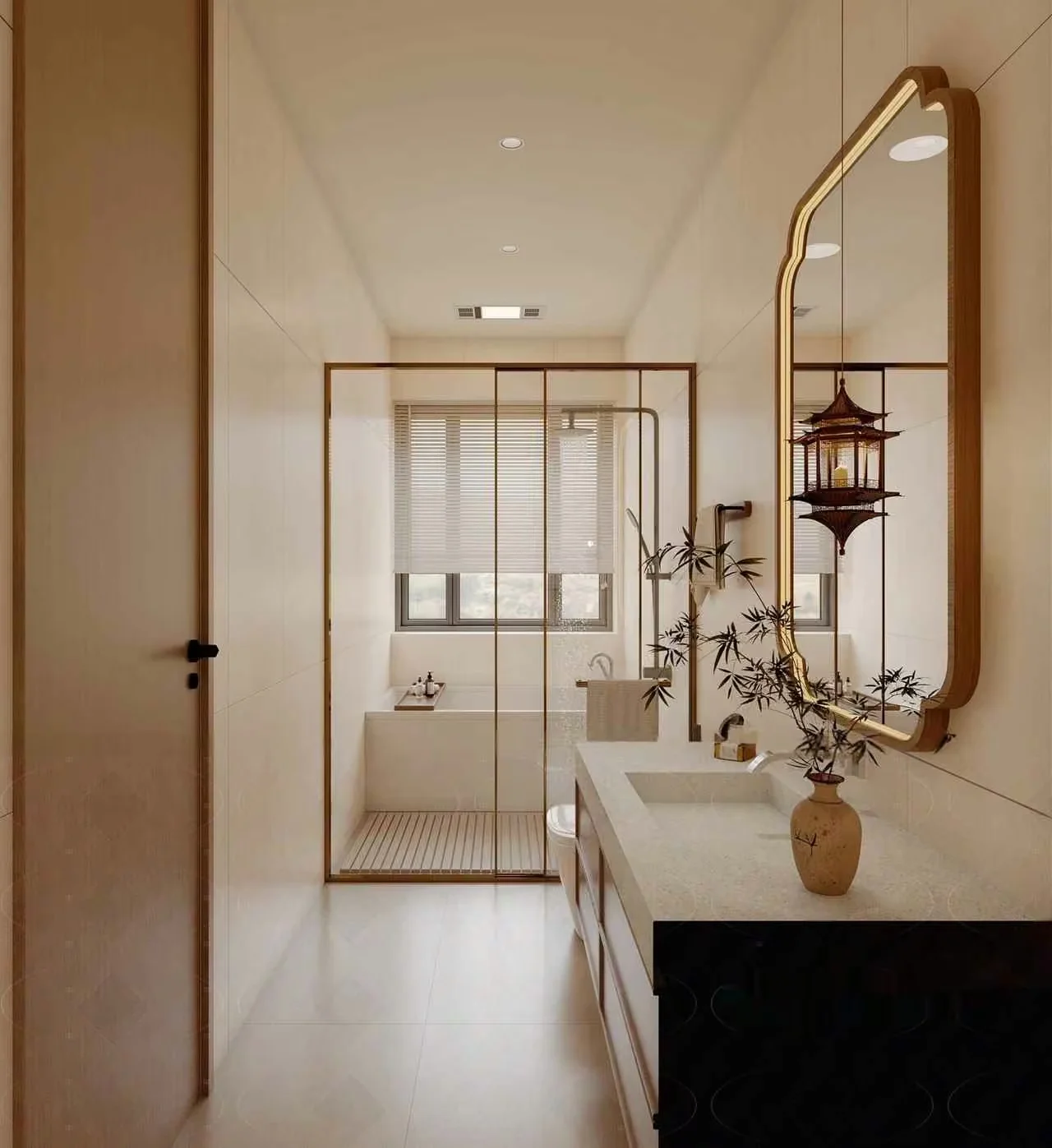 Modern Asian Bathroom 3D Model – 10411 – VRAY Render