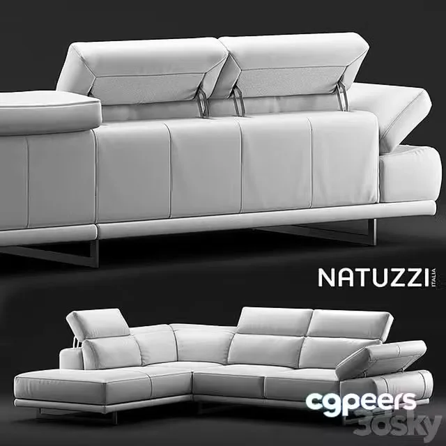 3ds Max Free – Sofa Natuzzi Borghese