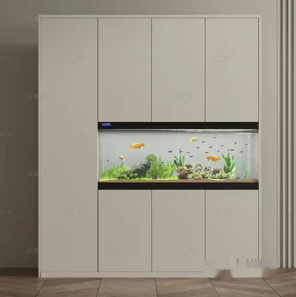 A Wall-Mounted Aquarium 3D Model – 12693 – VRAY Render