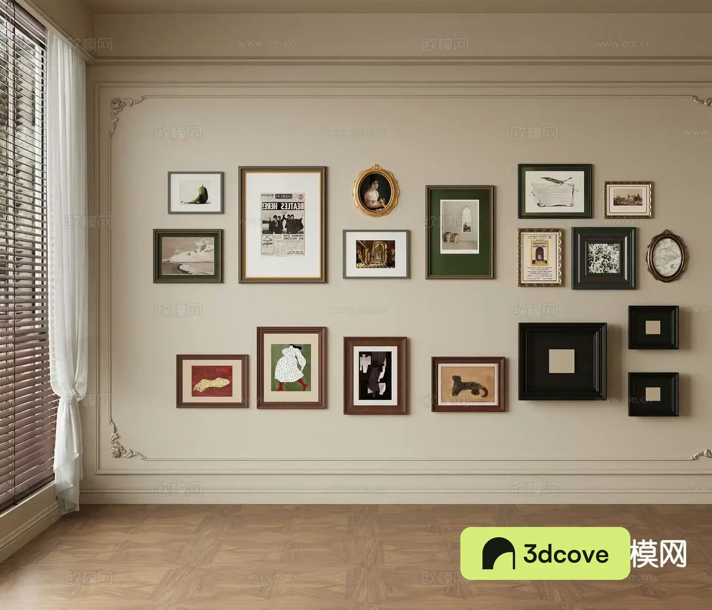 Medieval style photo wall decorative painting