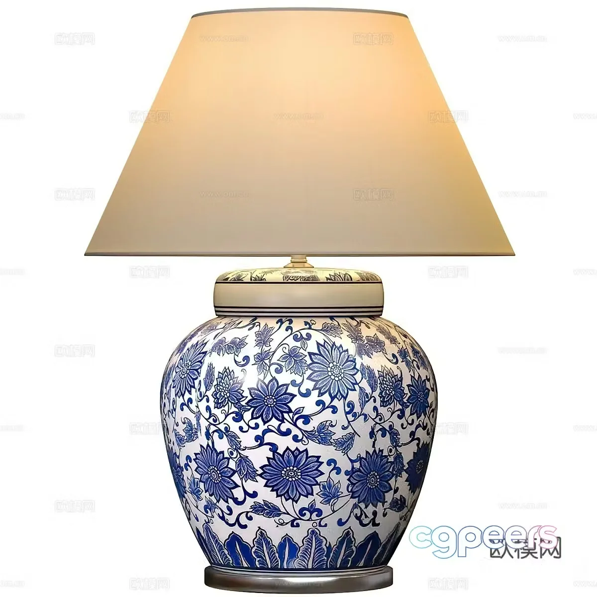 New Chinese desk lamp 3D model