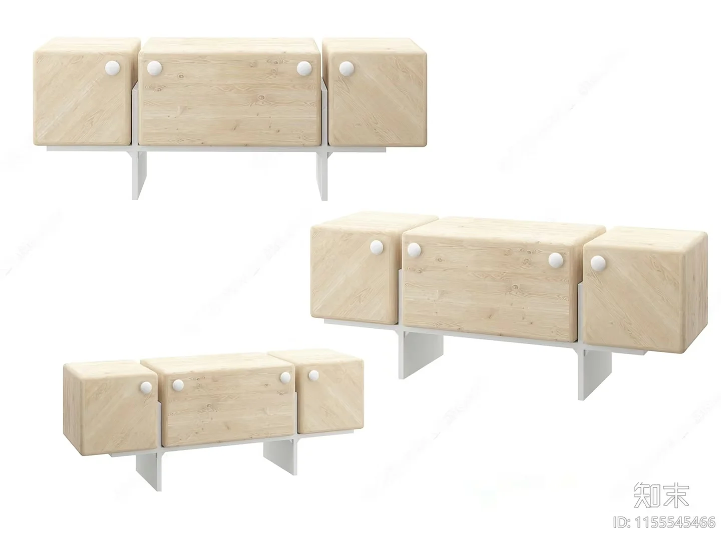 Wooden Wall-Mounted Shelving 3D Model – 12736 – VRAY Render