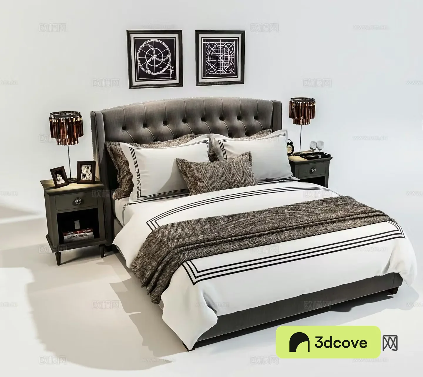 Modern double bed