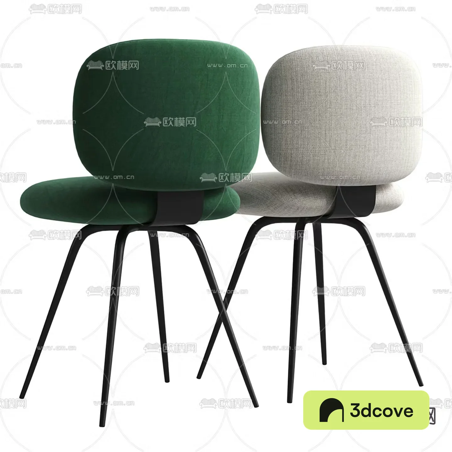 Modern chair single chair velvet chair