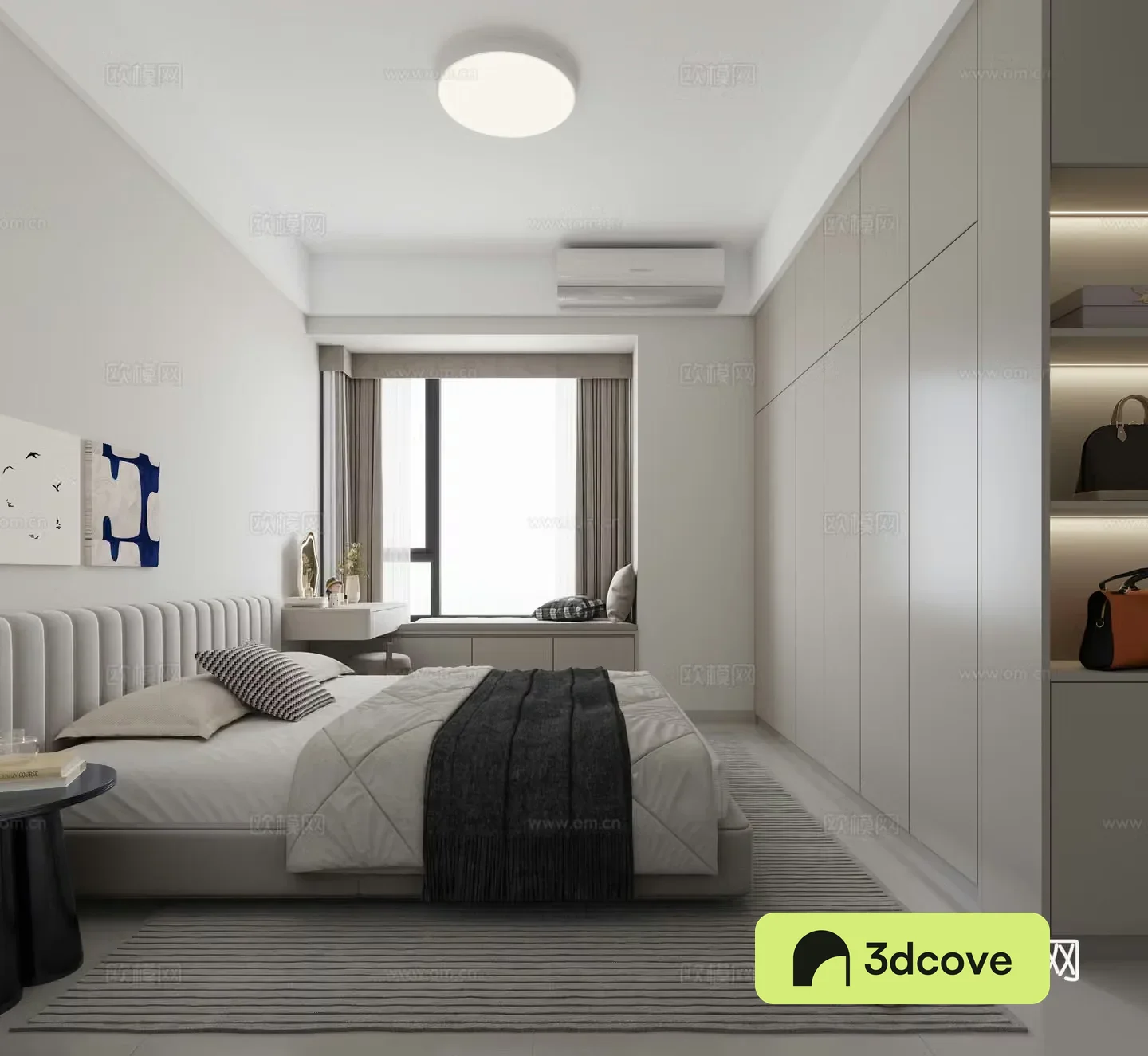 Small apartment master bedroom
