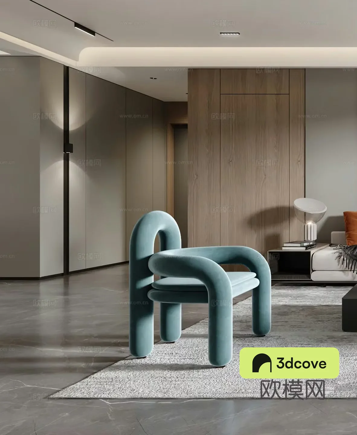 Modern leisure chair side table corner table single chair simple leisure chair G623
