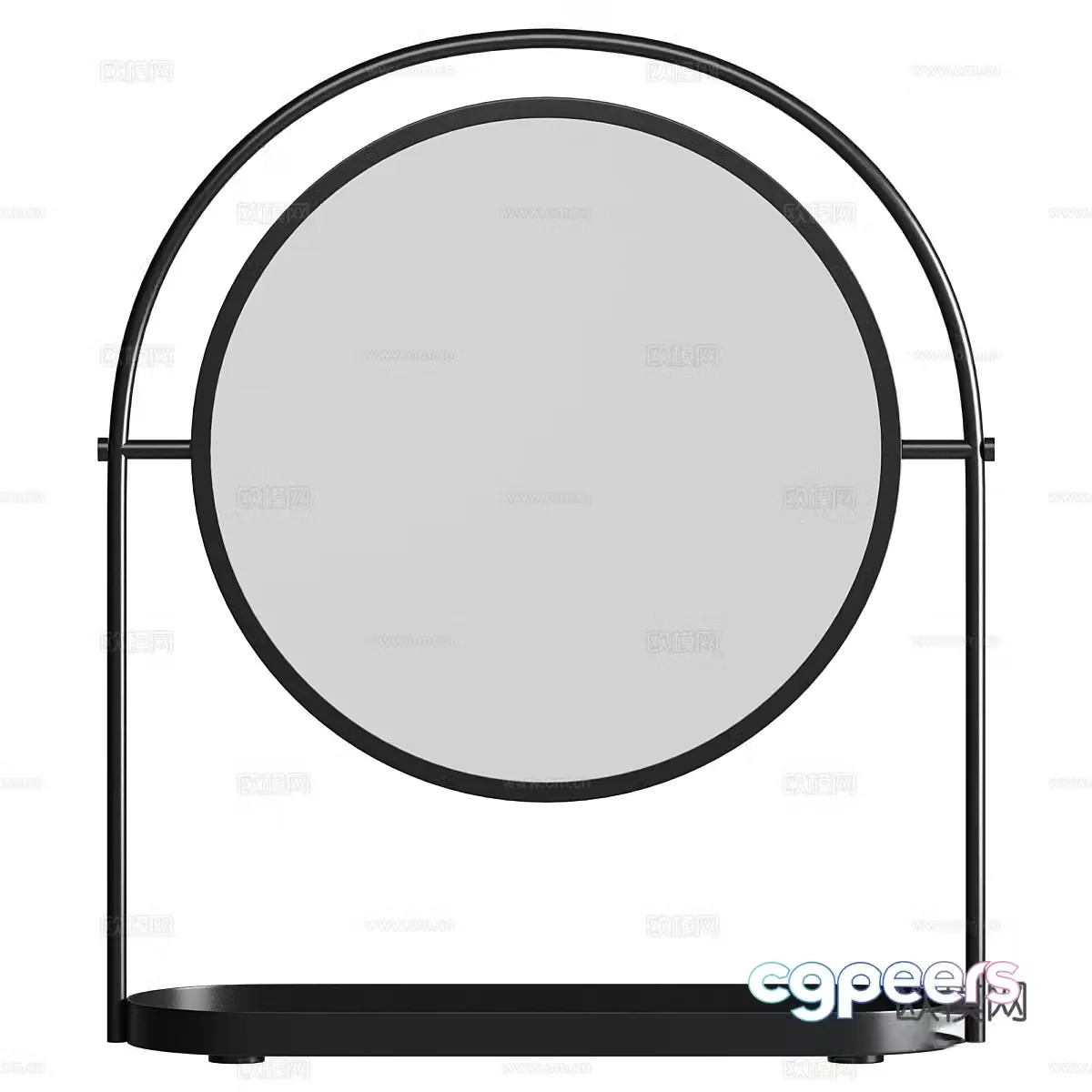 New Chinese light luxury Flos makeup mirror 3D model
