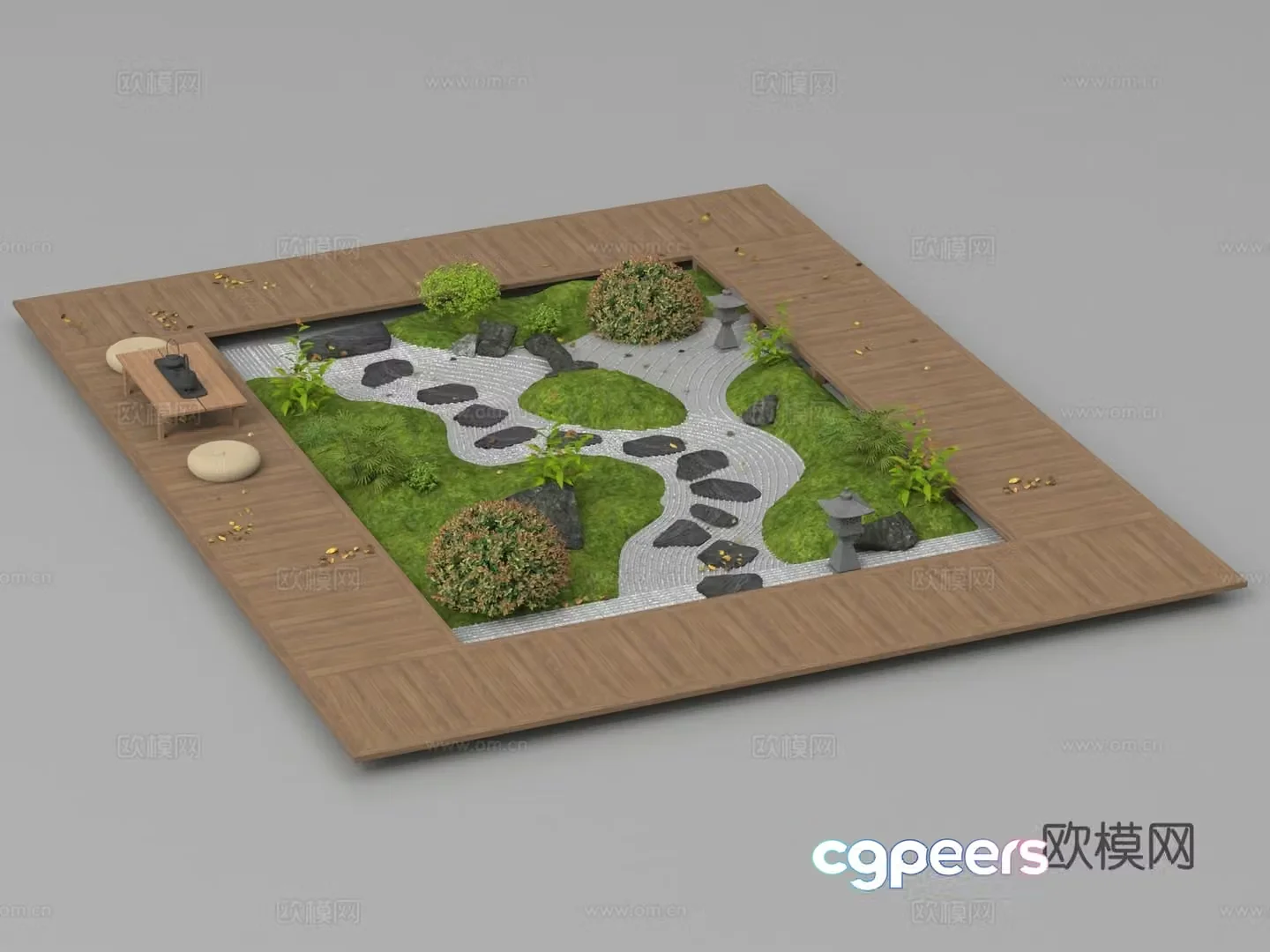 Garden Landscape Landscape Sketch 3D Model