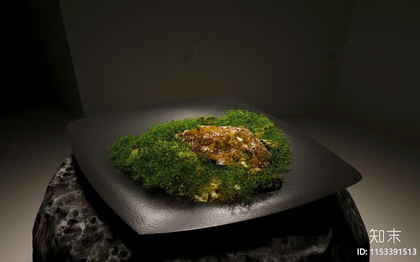 The Image Features A Plate Of Food On A Table 3D Model – 7495 – VRAY Render
