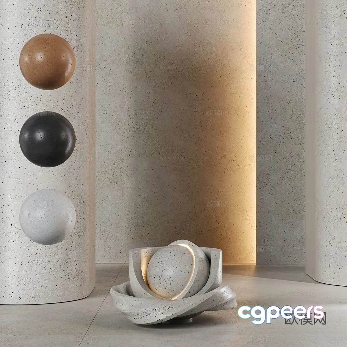 3d model of floor tiles