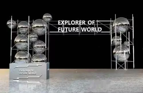 Metallic Future World Entrance 3D Model – 13582 – VRAY Render