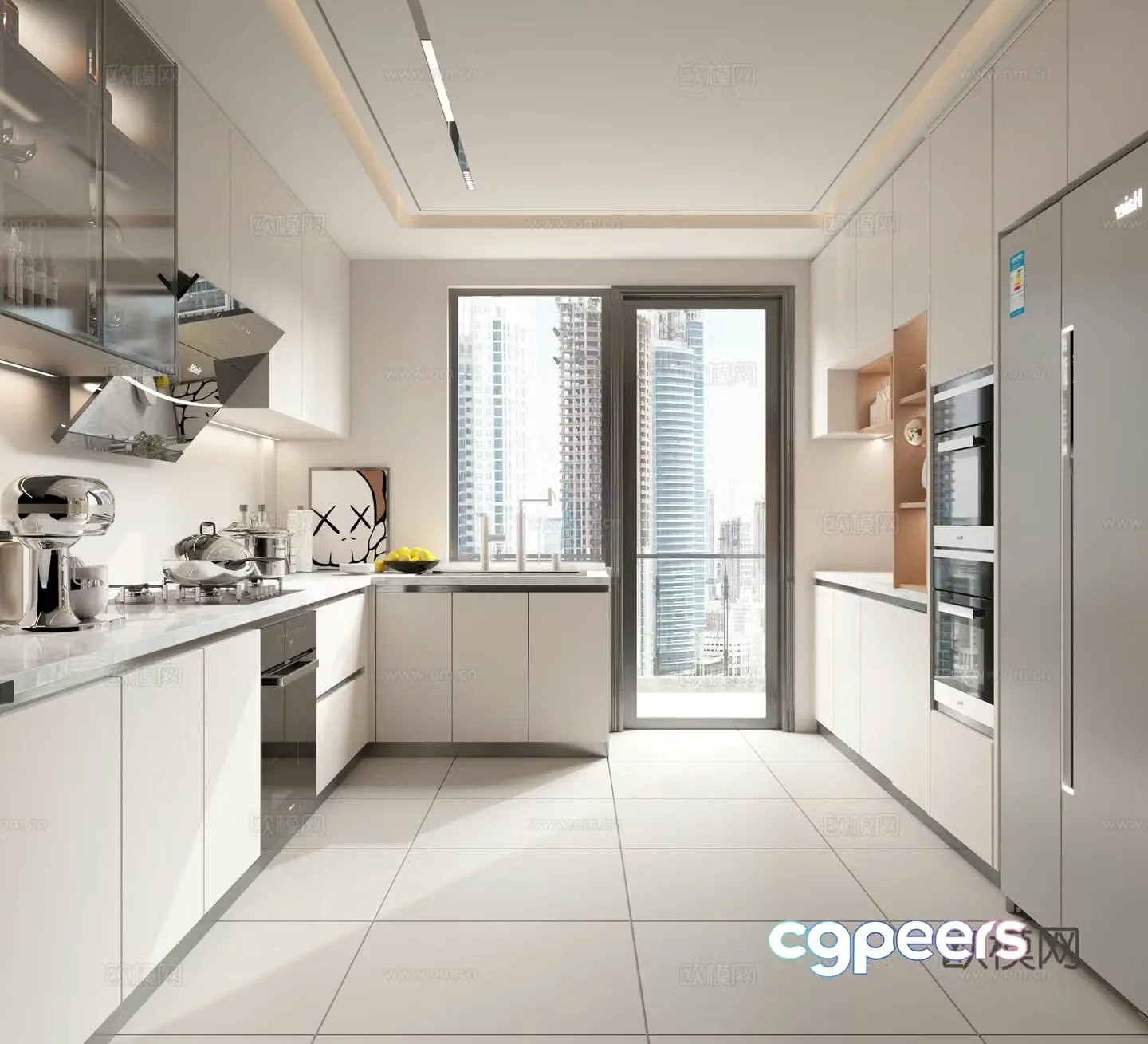 Creamy Kitchen 3d Model