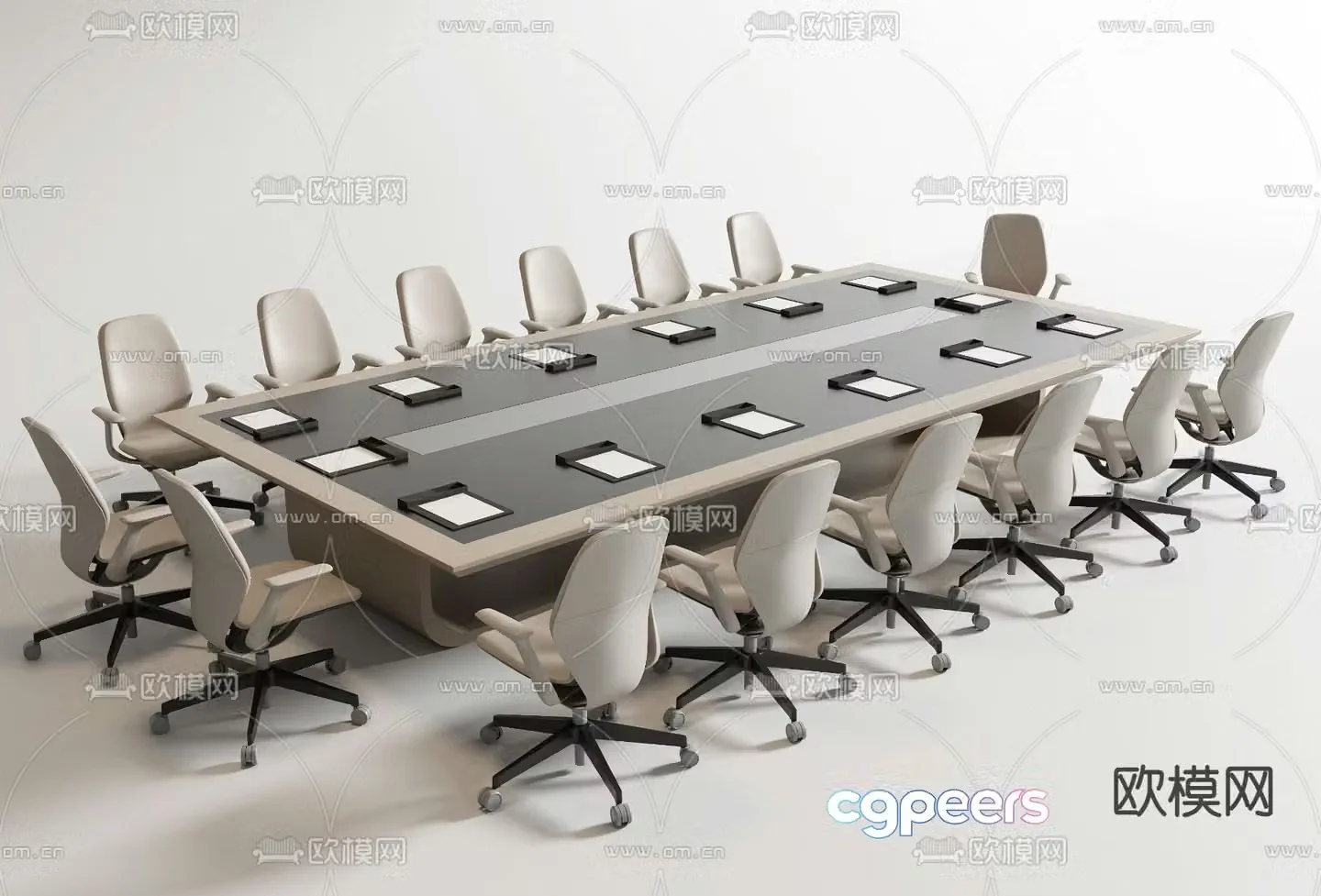 Modern conference table conference table 3d model