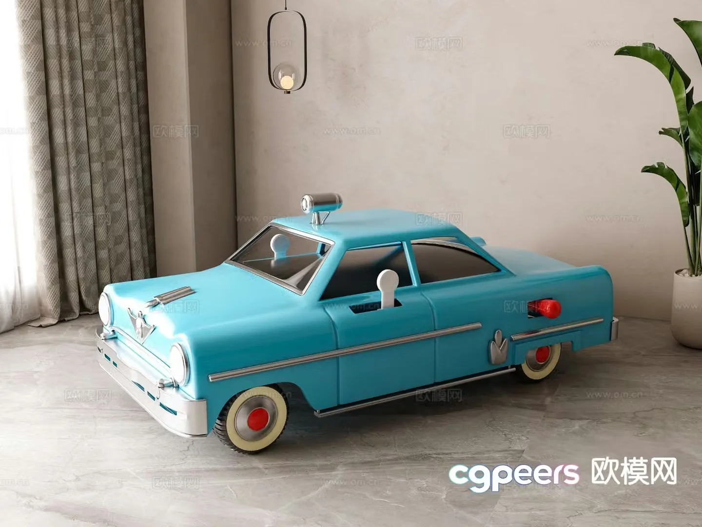 American toy car 3d model