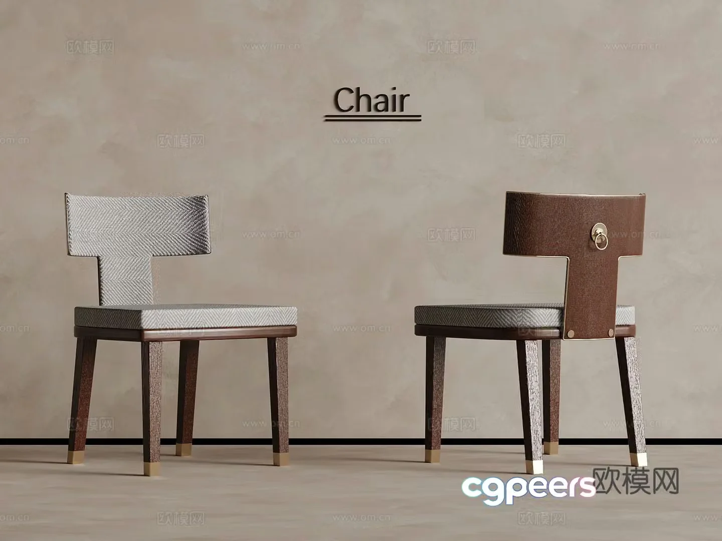 15 new Chinese dining chair single chair 3d model