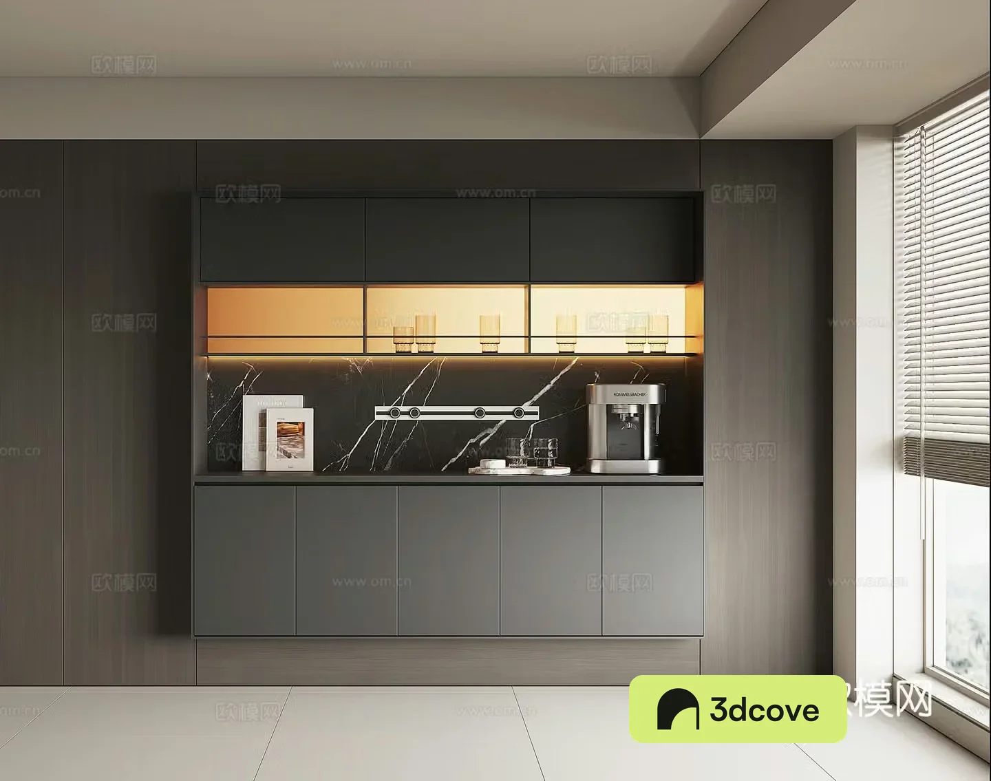 Modern wine cabinet sideboard