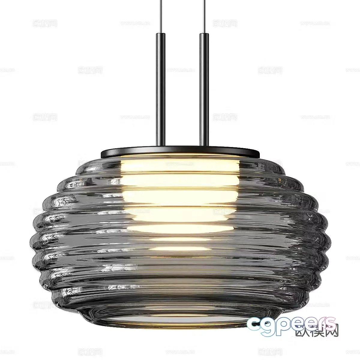 Modern Italian Splugen Chandelier 3d Model