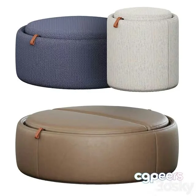 3ds Max Free – Tumidei Pill Pouf Set