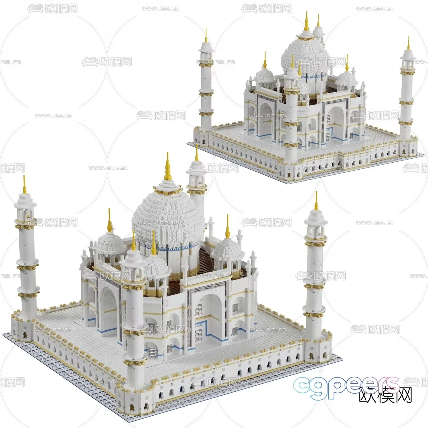 Modern Taj Mahal toy 3d model