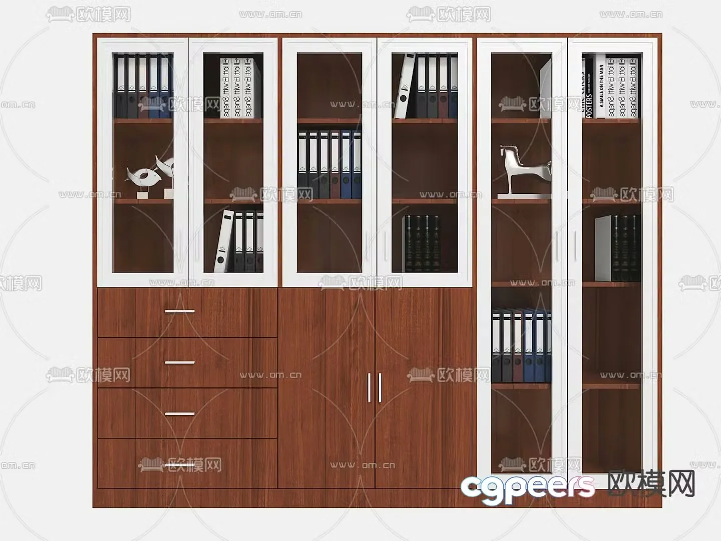 Modern information cabinet file cabinet file cabinet 3d model