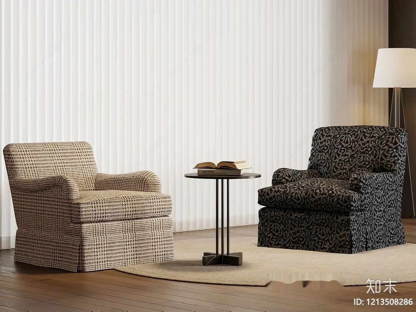 Modern Living Room 3D Model – 23069 – VRAY Render